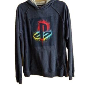 PLAYSTATION - UPCYCLED HOODIE SWEATSHIRT W/Front Pocket